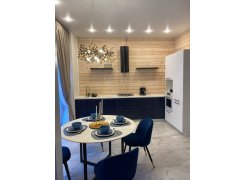 Стул на металлокаркасе Gabi 1 бежевый / черный с серебряными наконечниками фото покупателя 17