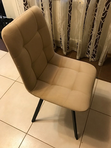 Стул на металлокаркасе Чилли светло-серый / белый каркас фото покупателя 550