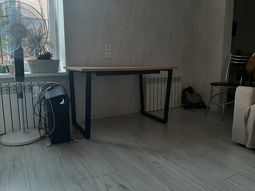 Деревянный стол Лота Лофт 120х75 белый матовый / дуб крафт золотой фото покупателя 261