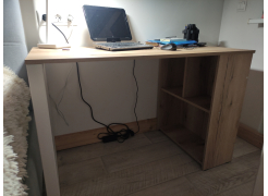 Письменный стол Битти Лофт 116х60х75 дуб делано темный / черный матовый фото покупателя 97