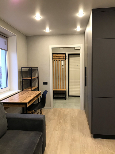 Письменный стол Леон Лофт бетон / черный матовый фото покупателя 195