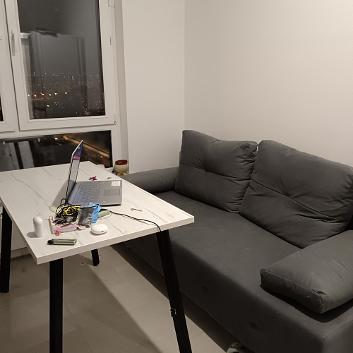 Стол Тринити Лофт 120 25 мм черный матовый / юта фото покупателя 212