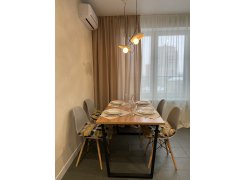 Деревянный стол Лота Лофт 120(160)х75 черный матовый / бетон светлый фото покупателя 880