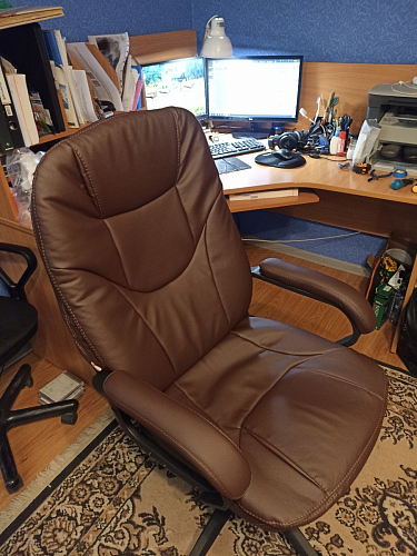 Компьютерное кресло Comfort Lux/Комфорт Люкс серый фото покупателя 106