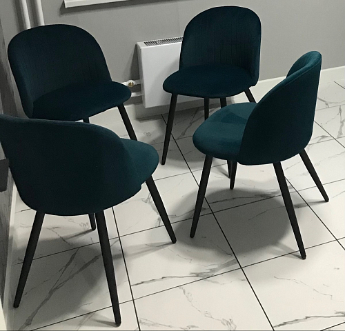 Стул на металлокаркасе Gabi gray / black фото покупателя 797