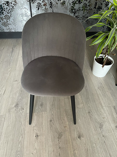 Стул на металлокаркасе Gabi 1 line light blue / black фото покупателя 64