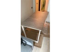 Стол Лота Лофт 140 25 мм черный матовый / бетон фото покупателя 696