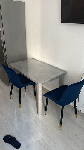 Стул на металлокаркасе Seda 01 blue / gold / black фото покупателя 48