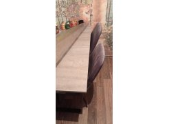 Стол Лота Лофт 120 25 мм дуб делано темный / черный матовый фото покупателя 609