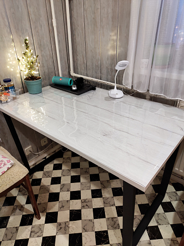 Стол раскладной Лота Лофт 120 25 мм юта / черный матовый фото покупателя 1015