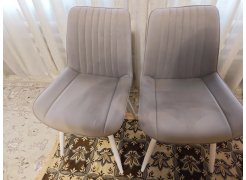 Стул на металлокаркасе Вейв светло-серый (hl 63) / 10К черный каркас фото покупателя 72