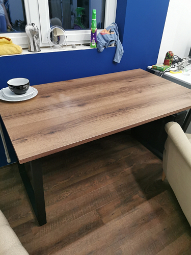 Деревянный стол Лота Лофт 120x75 дуб крафт табачный / черный матовый фото покупателя 338