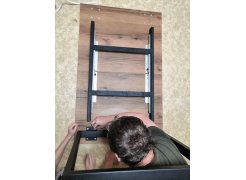 Деревянный стол Лота Лофт 120(160)х75 черный матовый / бетон светлый фото покупателя 637