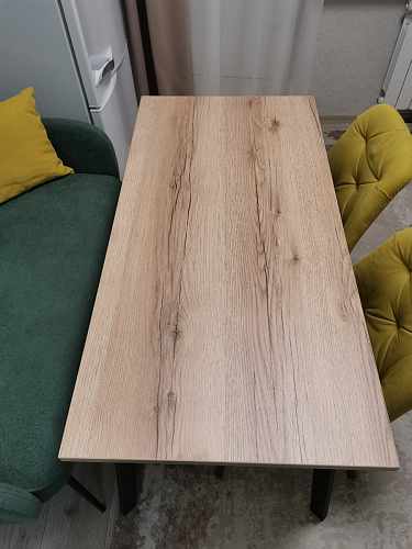 Стол Тринити Лофт 120 32 мм дуб галифакс табако / черный матовый фото покупателя 746