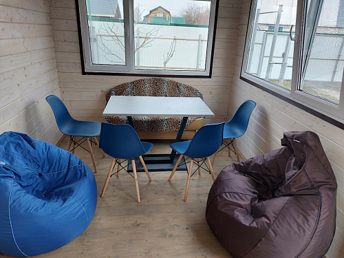 Стол на тумбе Мичиган Лофт 110х70 25 мм дуб вотан / черный матовый фото покупателя 5