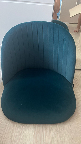 Стул на металлокаркасе Gabi dark beige / black / silver фото покупателя 777