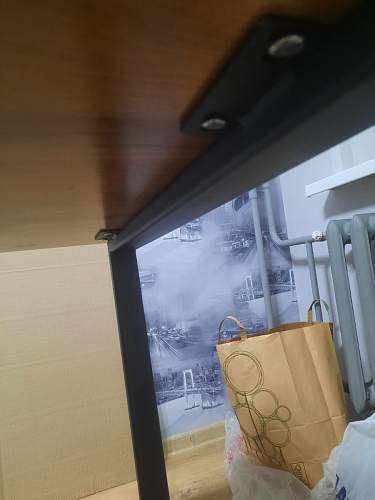 Деревянный стол Лота Лофт 140х80 черный матовый / бетон светлый фото покупателя 317