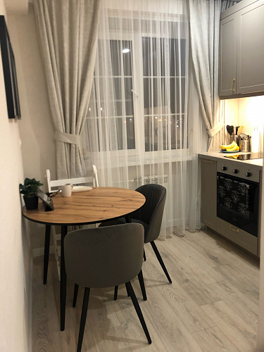 Стул на металлокаркасе Gabi 1 light blue / black / gold фото покупателя 231