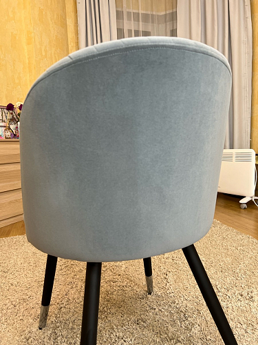 Стул на металлокаркасе Gabi 1 light purple / black фото покупателя 920