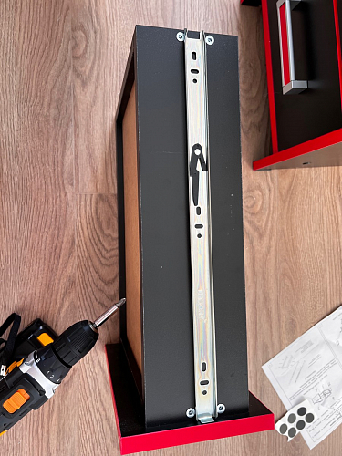 Тумба Ханна черная / красная  - Уцененный экземпляр фото покупателя 13