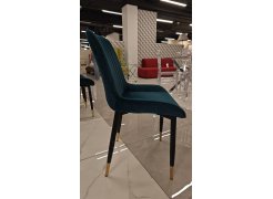 Стул на металлокаркасе Seda 1 blue / black / gold из шоурума 8