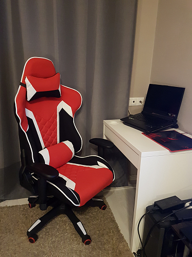 Компьютерное кресло Prime черное / синее фото покупателя 29