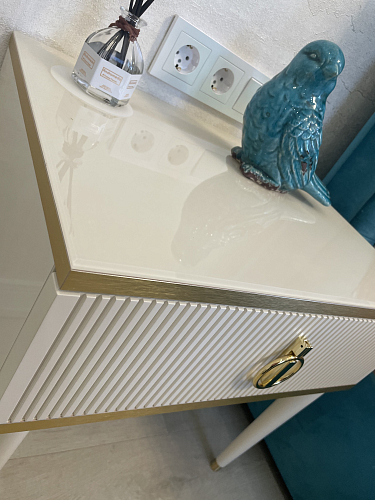 Прикроватная тумба Rimini Solo РМТП-1S слоновая кость / золото фото покупателя 1