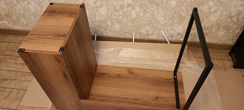 Письменный стол Челси Лофт дуб вотан / черный матовый фото покупателя 9