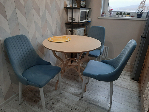 Стул на металлокаркасе Kora black / gray фото покупателя 244