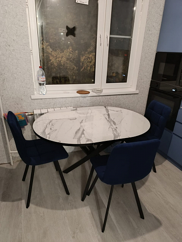 Комплект стульев Чилли 4 шт темно-серый / черный фото покупателя 574