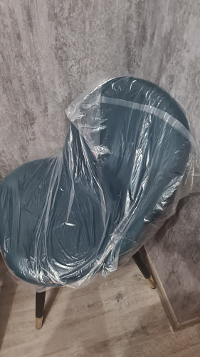 Стул на металлокаркасе Gabi dark beige / black / silver фото покупателя 21