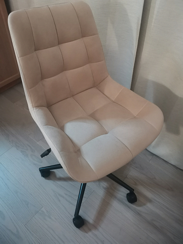 Компьютерное кресло Честер темно-серый / золото  - Уцененный экземпляр фото покупателя 49