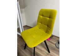 Стул на металлокаркасе Чилли синяя ткань / белый фото покупателя 612