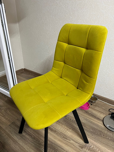 Стул на металлокаркасе Чилли зеленый / белый каркас фото покупателя 612