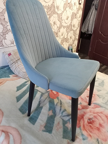 Стул на металлокаркасе Kora black / gray фото покупателя 100