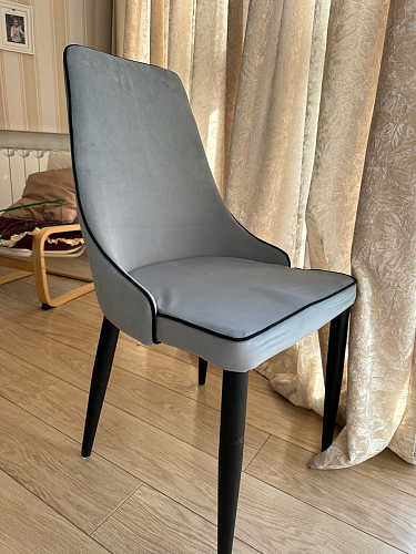 Стул на металлокаркасе Kora dark gray / black фото покупателя 284