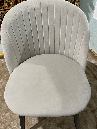 Стул на металлокаркасе Gabi dark beige / black / silver фото покупателя 471