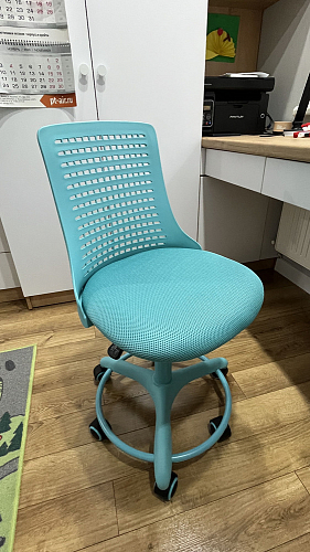 Компьютерное кресло Kiddy салатовое ткань (сетка) фото покупателя 2