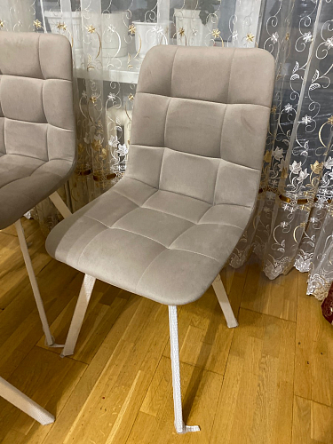 Стул на металлокаркасе Чилли К темно-серый (velutto 32) / черный фото покупателя 608