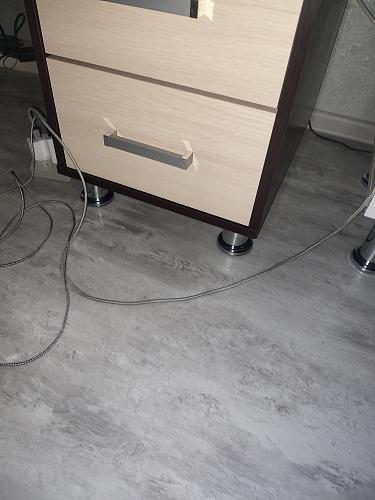 Стол компьютерный Джаз-15 левый дуб сонома / белый фото покупателя 4