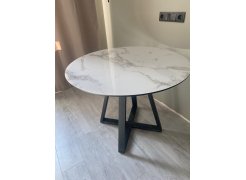 Стеклянный стол Норфолк 100 золото фото покупателя 40