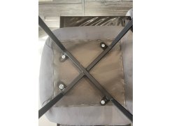 Стул на металлокаркасе Чилли синяя ткань / белый фото покупателя 18