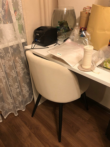 Стул на металлокаркасе Gabi 1 light purple / black фото покупателя 785