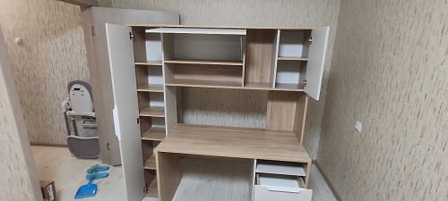 Компьютерный стол Комфорт 12.95 N дуб сонома / темно-серый фото покупателя 51