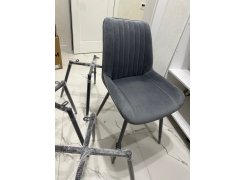 Стул на металлокаркасе Вейв светло-серый (hl 63) / 10К черный каркас фото покупателя 135