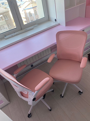 Компьютерное кресло Konfi dark gray / pink / white фото покупателя 45