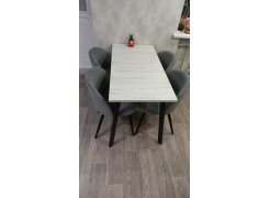 Стул на металлокаркасе Gabi green / black фото покупателя 63