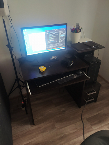 Компьютерный стол Джаз-24 левый венге фото покупателя 23