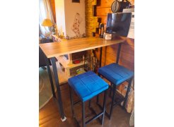 Барная стойка Дилан Лофт 120х40х90 бетон светлый фото покупателя 196