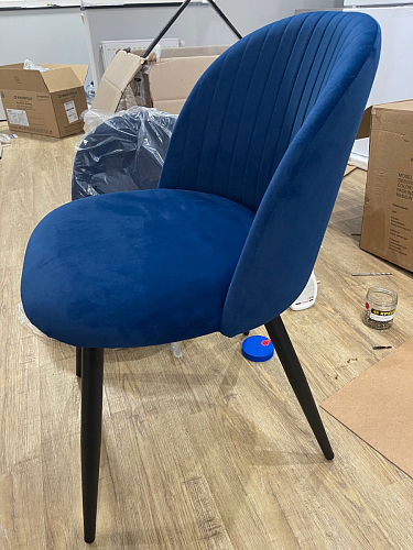 Стул на металлокаркасе Gabi gray / black фото покупателя 368